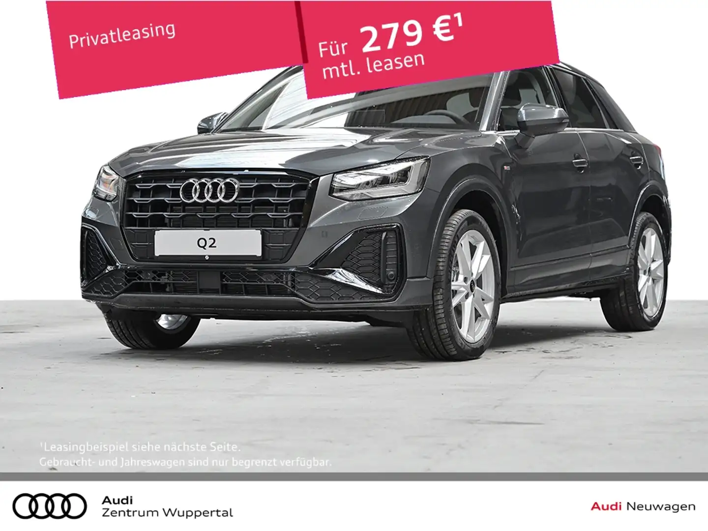 Audi Q2 30 TFSI S LINE AHK KAMERA LED SHZ PDC 18 ZOLL Grau - 1