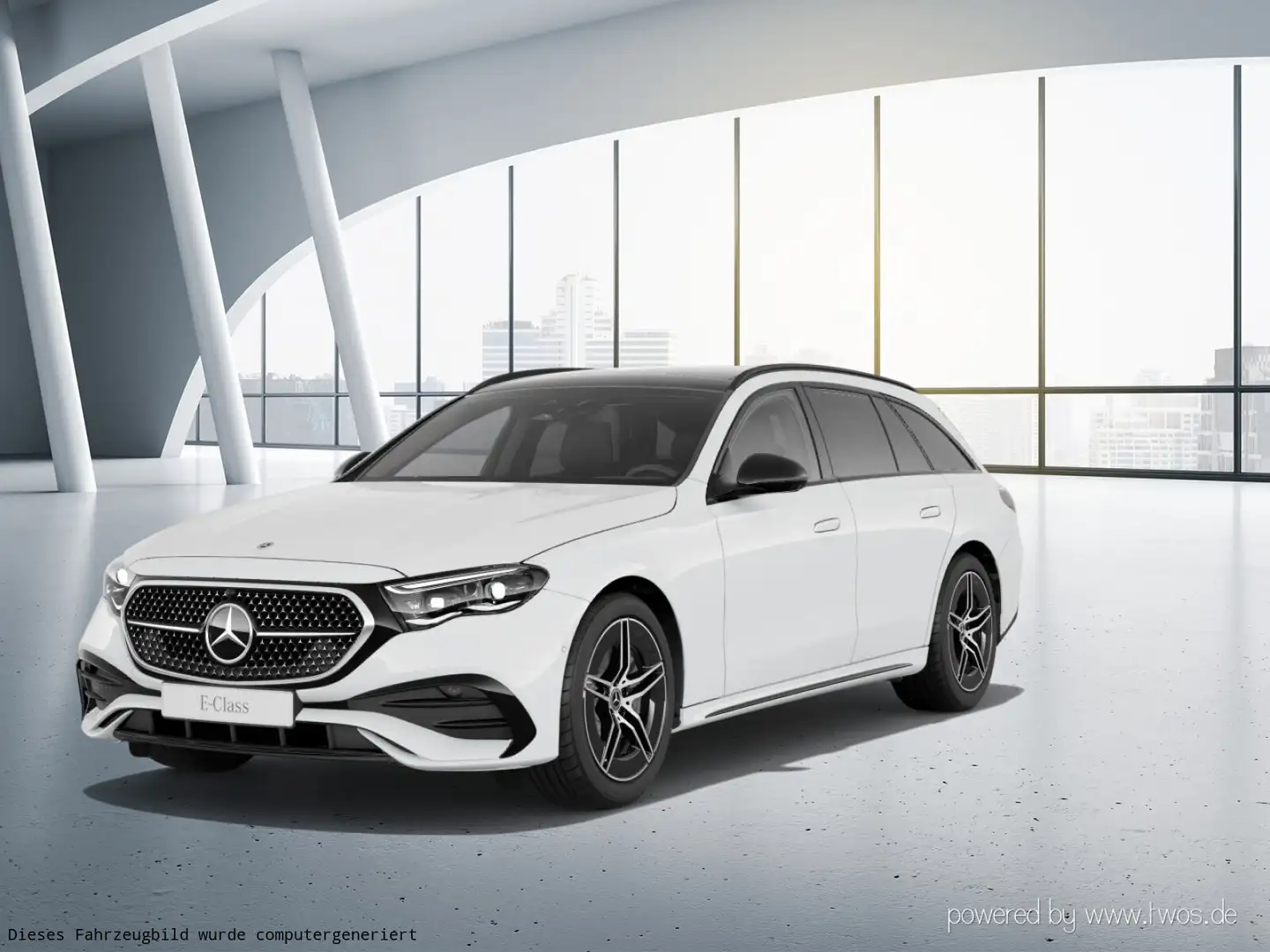 Mercedes-Benz E 220 E 220 d T AMG PanoD Digital 360K Distr Night AHK Weiß - 2