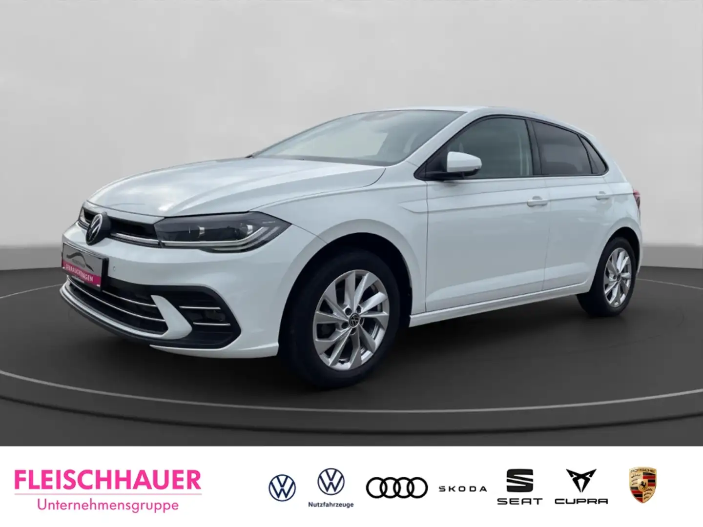 Volkswagen Polo VI Style TSI MatrixLED SHZ LaneAss AppConnect Navi Weiß - 1