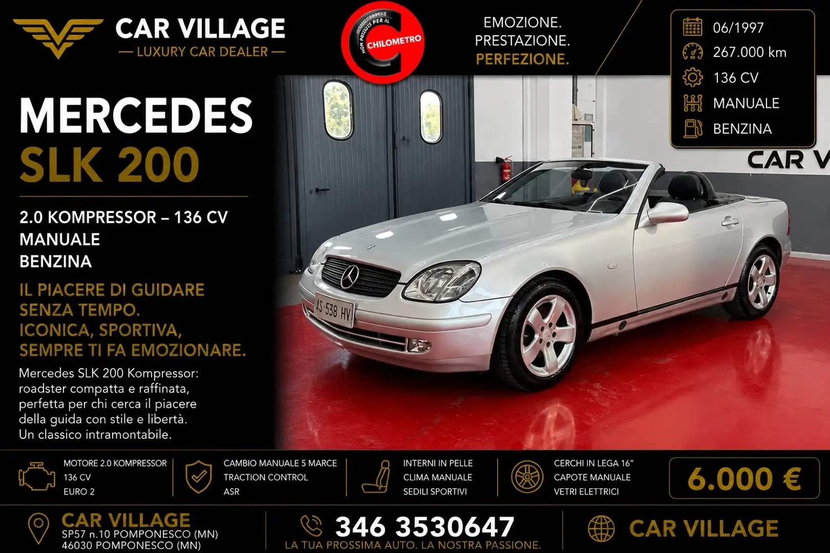 Mercedes-Benz SLK SLK 200 cat Kompressor Silber - 1