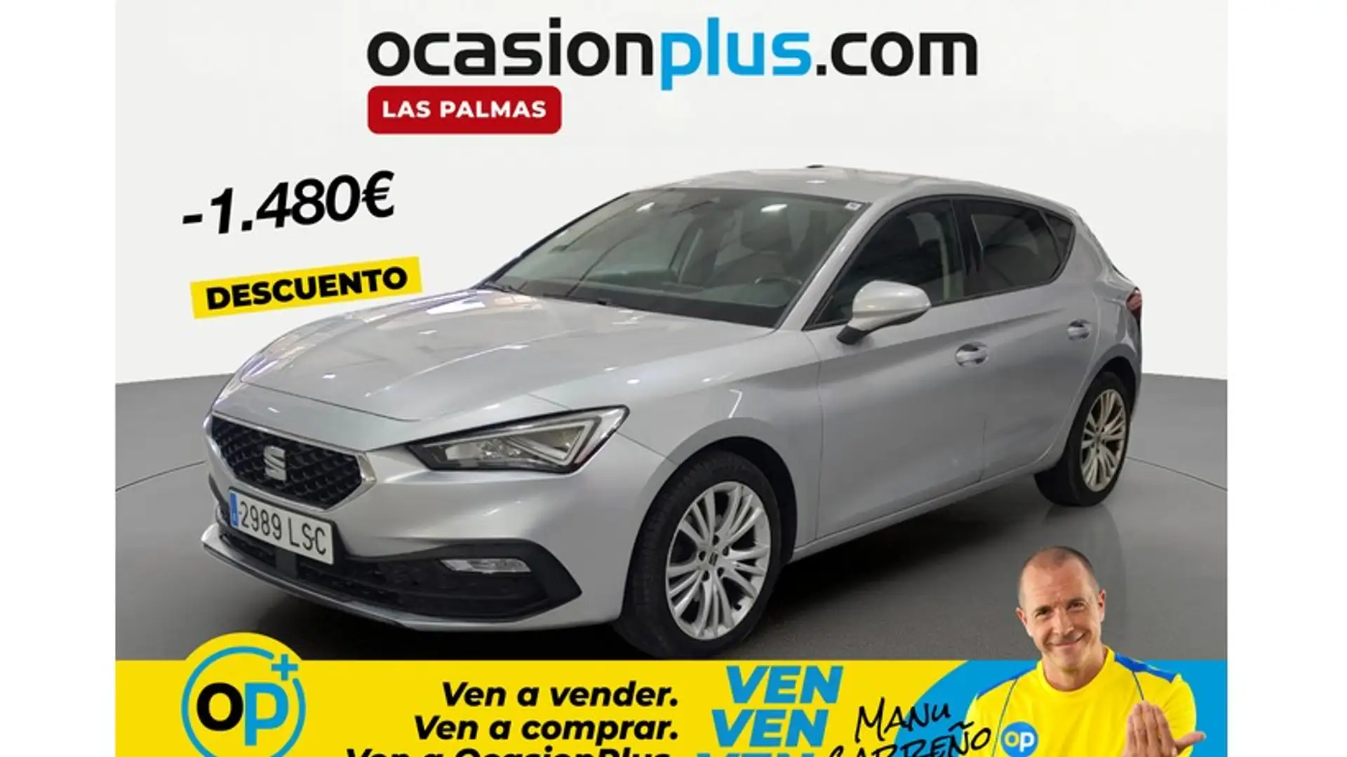 SEAT Leon 2.0TDI S&S Style 115 Plateado - 1