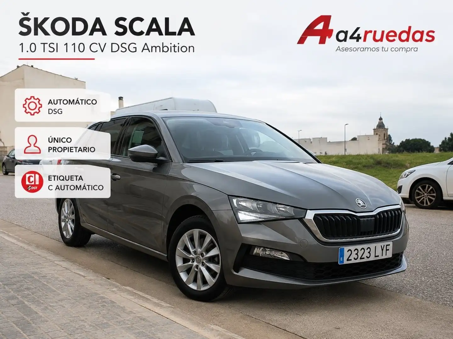 Skoda Scala 1.0 TSI Ambition DSG 81kW Gris - 1