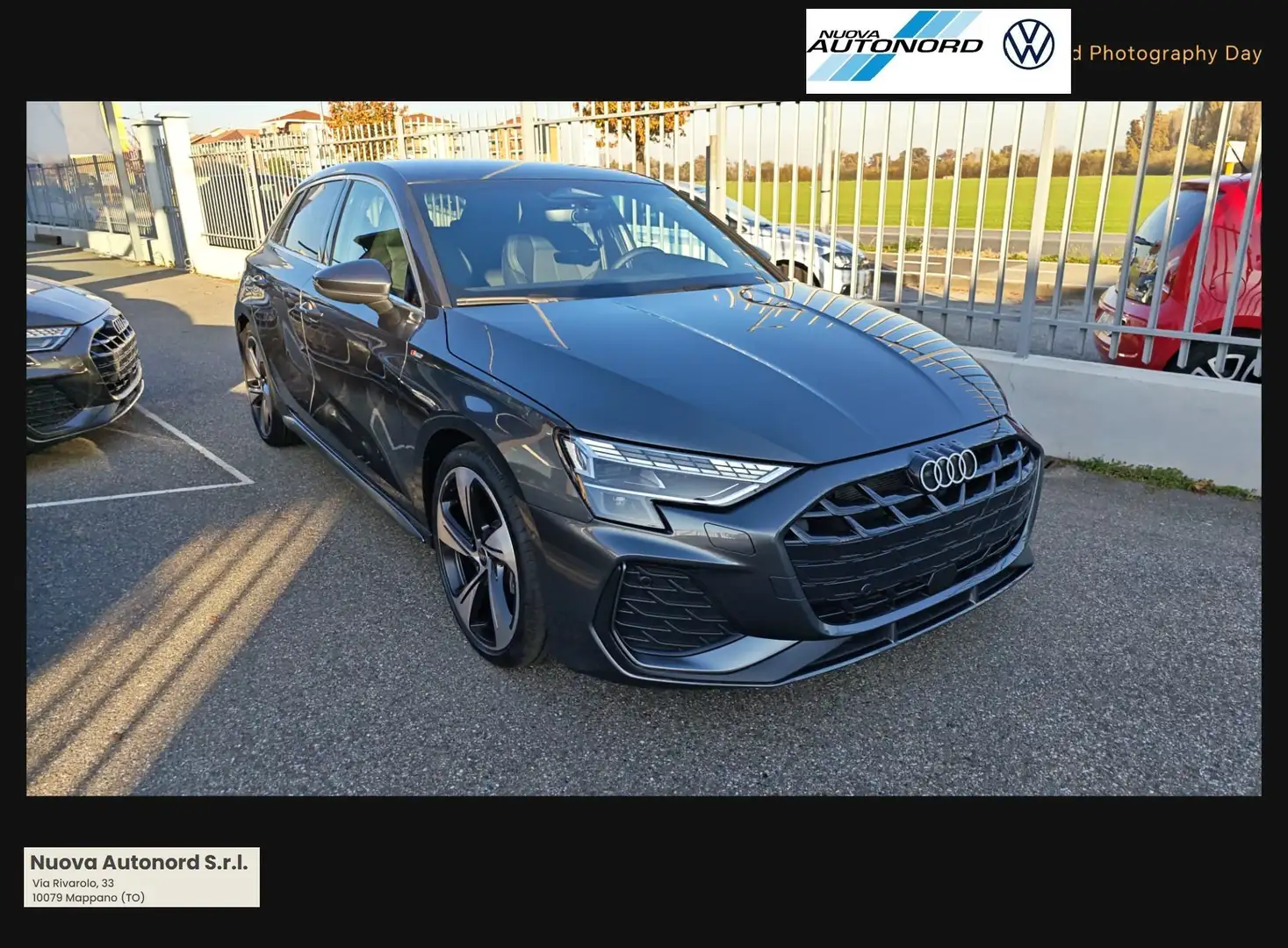 Audi A3 A3 Sportback 2.0 tdi S line edition 150cv s-tronic Gris - 1