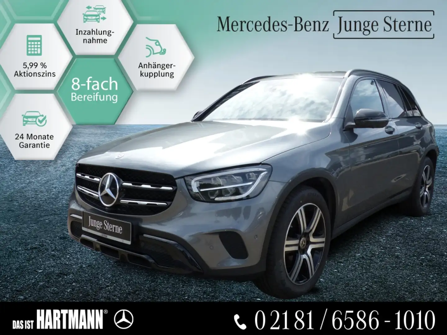 Mercedes-Benz GLC 200 4M 360° KAMERA+GR. NAVI+NIGHT-PKT+LED S Grau - 1