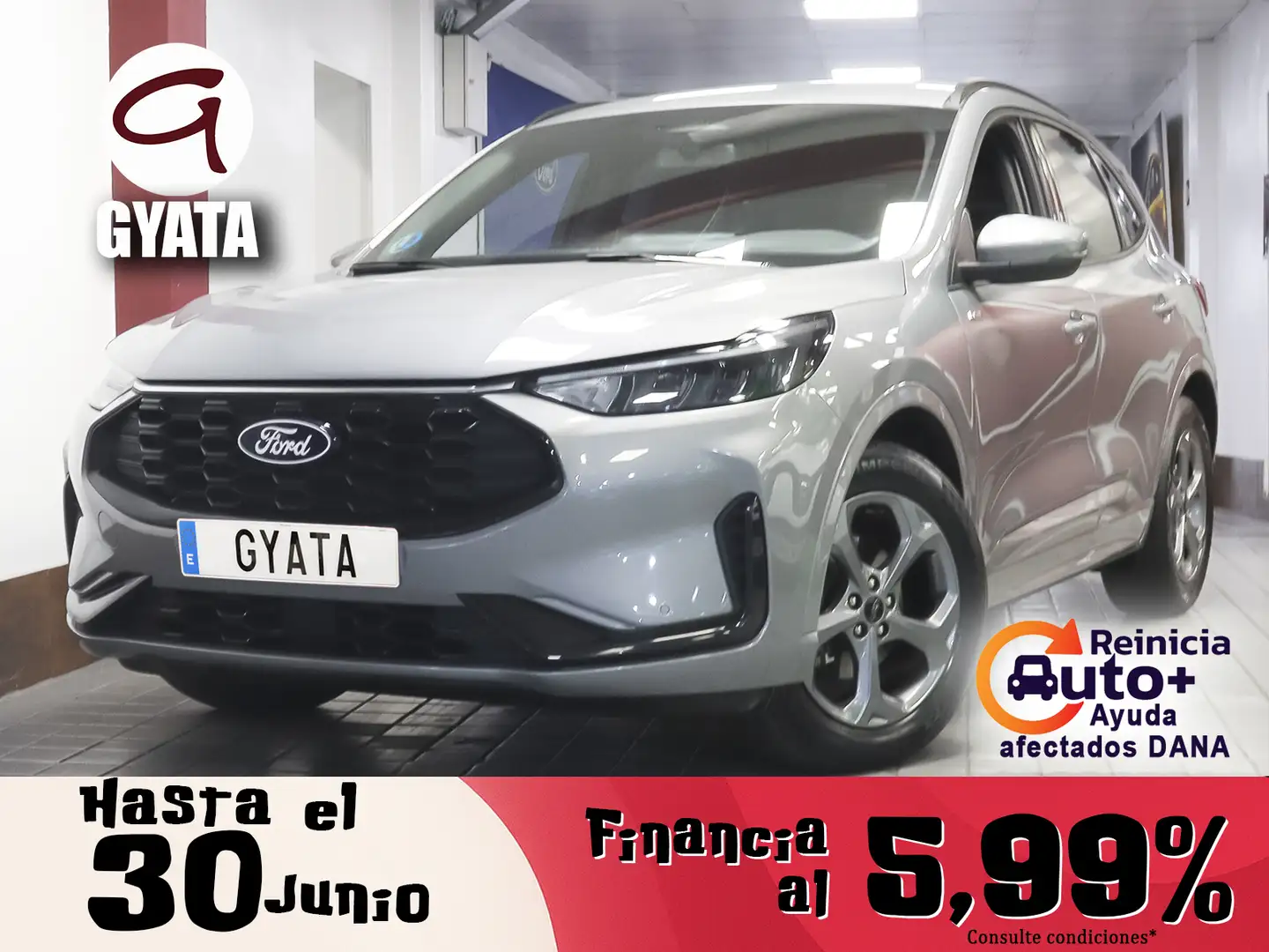 Ford Kuga 2.5 Duratec FHEV ST-Line 4x2 Aut. Plateado - 1