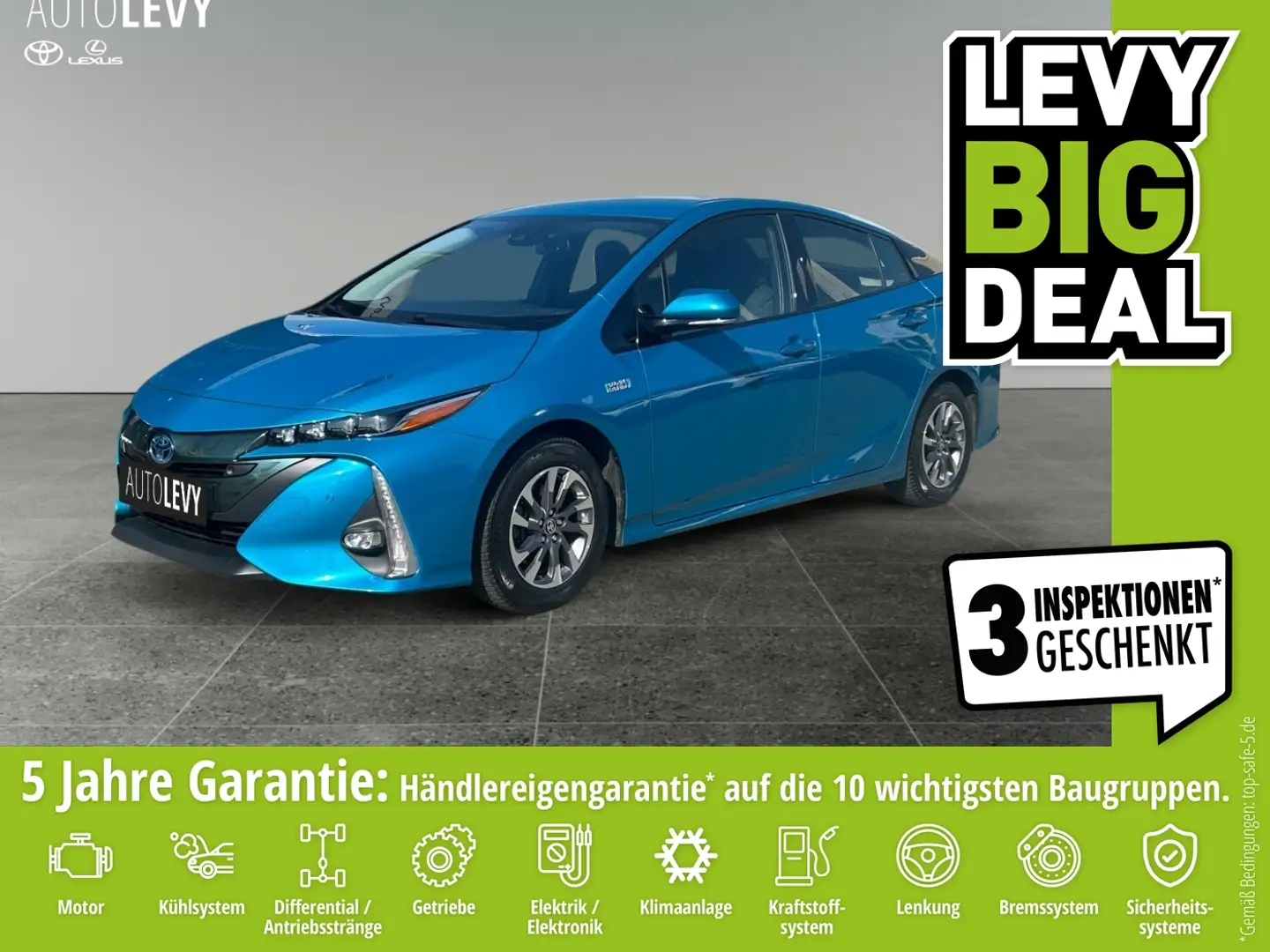 Toyota Prius 1.8 Executive Plug-In PDC*Navi*LED*SHZ Blau - 1