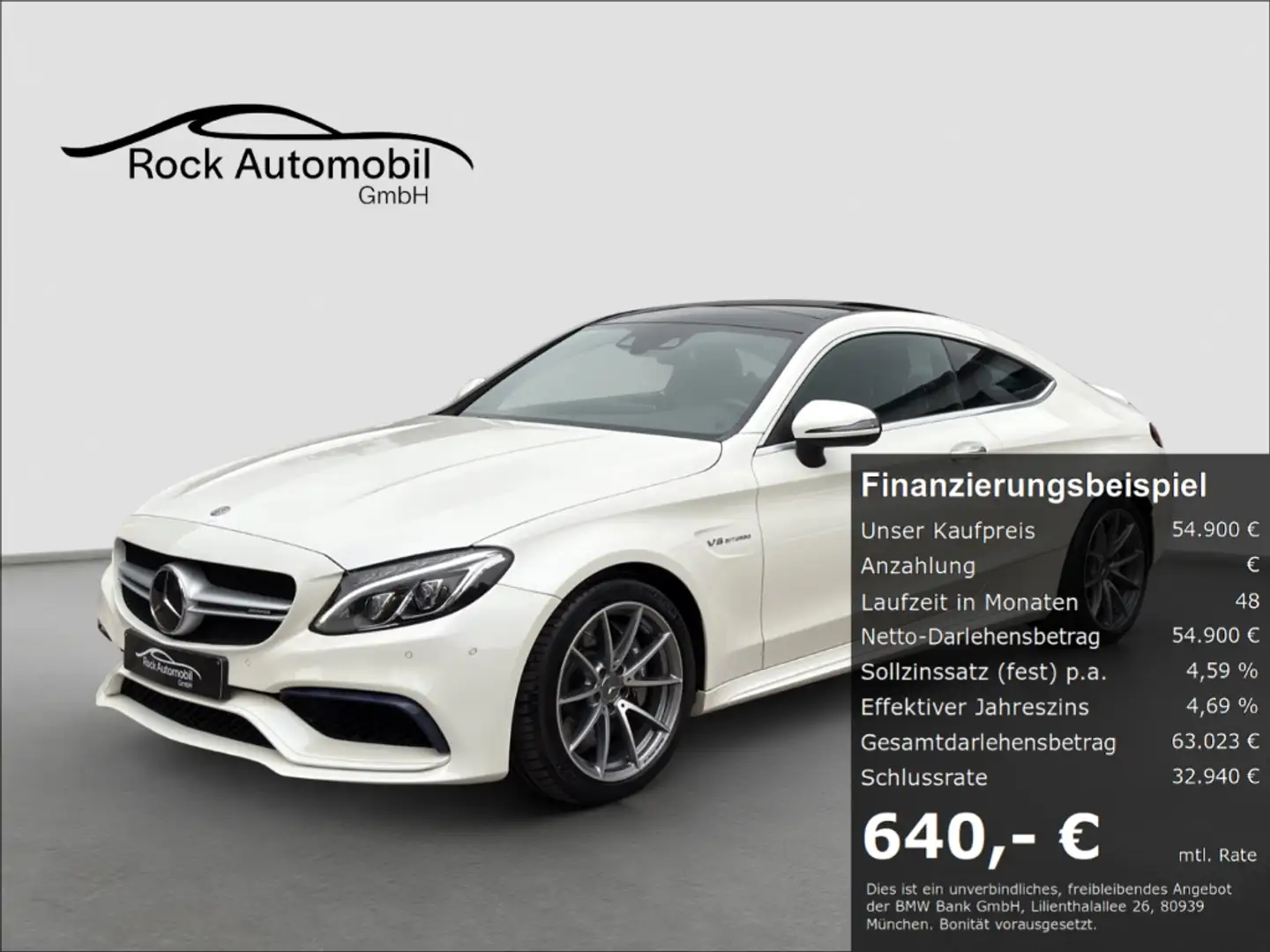 Mercedes-Benz C 63 AMG Coupe 7G-MCT Panorama LED *Garantie* Weiß - 1
