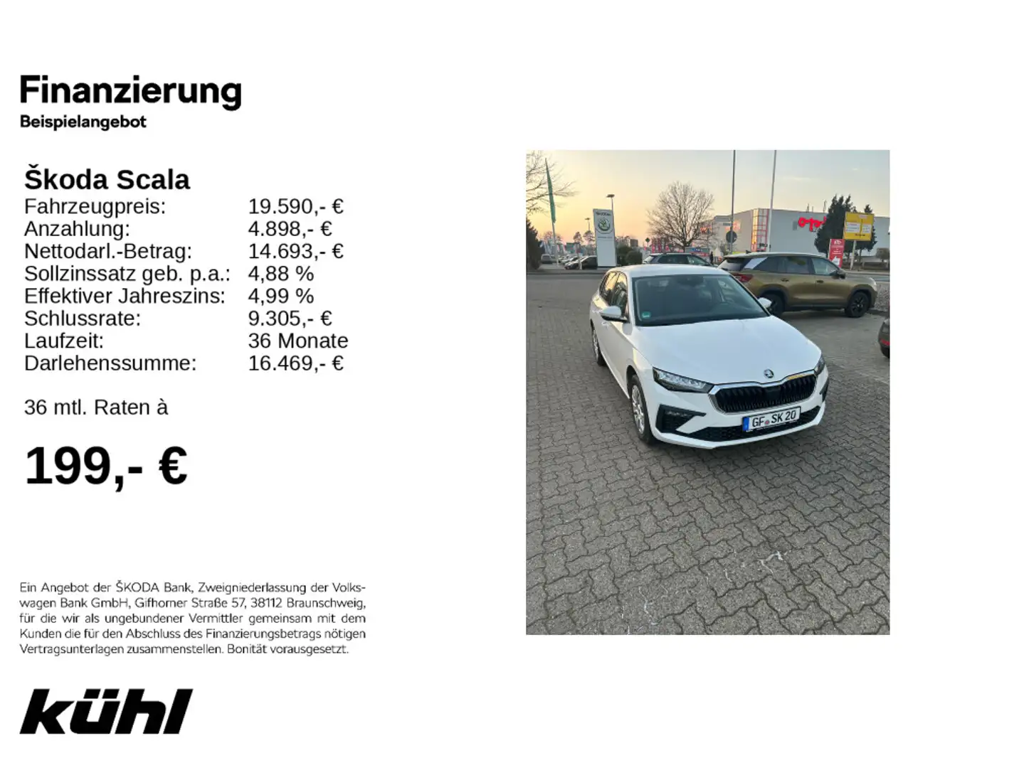Skoda Scala 1.0 TSI Essence Weiß - 1