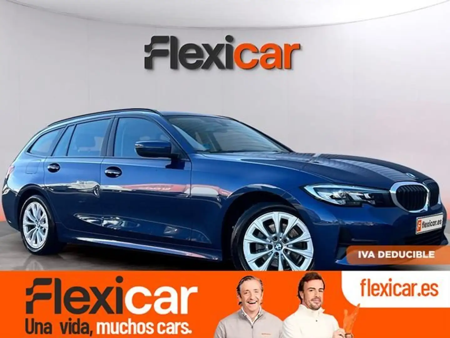 BMW 320 320d Auto.Touring Bleu - 1