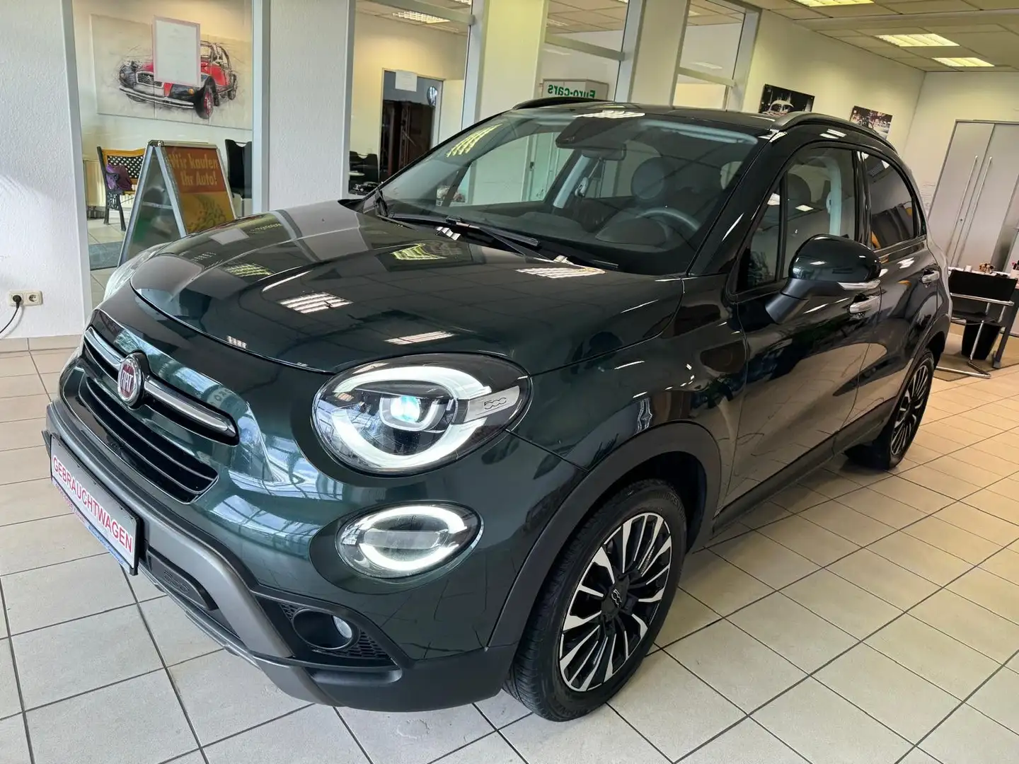 Fiat 500 X Cross / KLIMA / 8-FACH / 1. HAND/AHK/LED Verde - 1