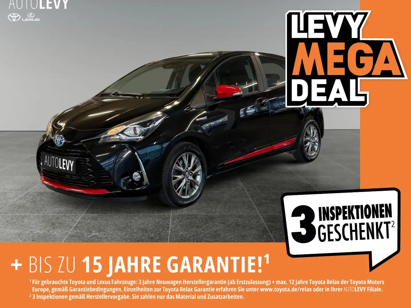 Toyota Yaris 1.5 Hybrid Launch *KLIMAA* Schwarz - 1