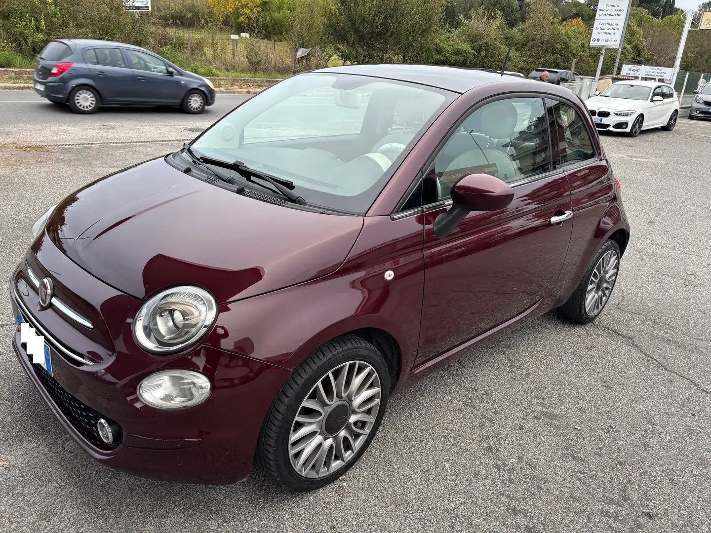 Fiat 500 500 1.2 Lounge PANORAMA CERCHI BLUETOOTH STUPENDA Mauve - 2