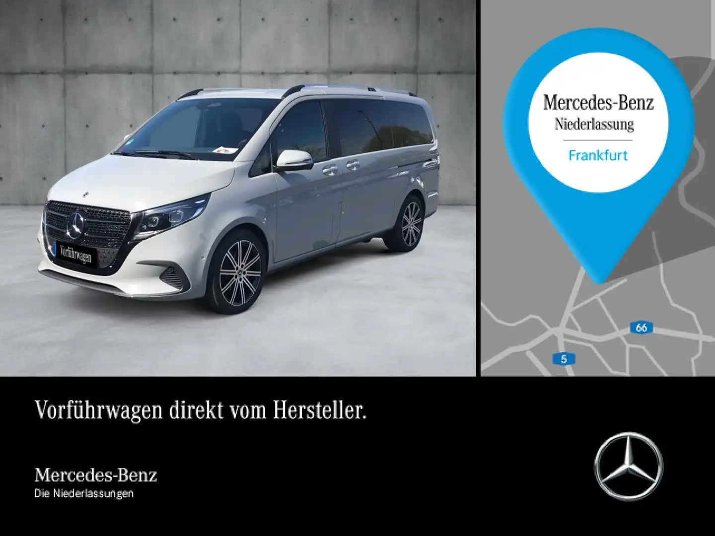 Mercedes-Benz V 300 d 9G+AHK+Klimaautom.+Navi+DIS+e.Türen Gris - 1