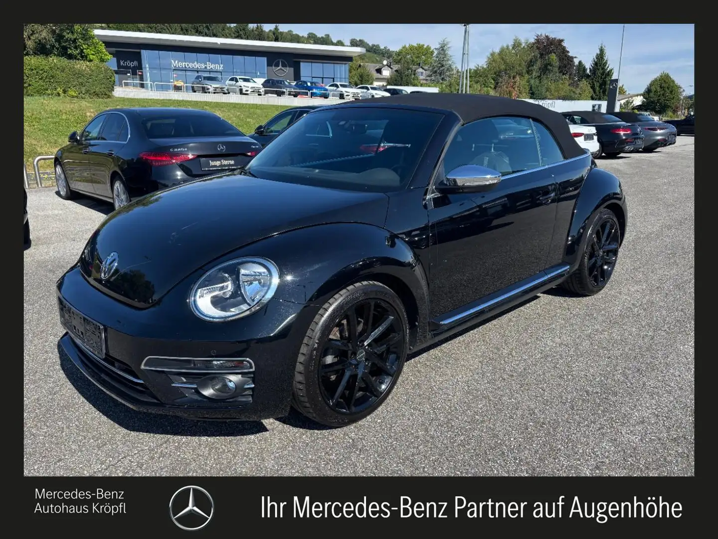 Volkswagen Beetle Cabrio 2.0 TDI Austria Leder PTS Schwarz - 1