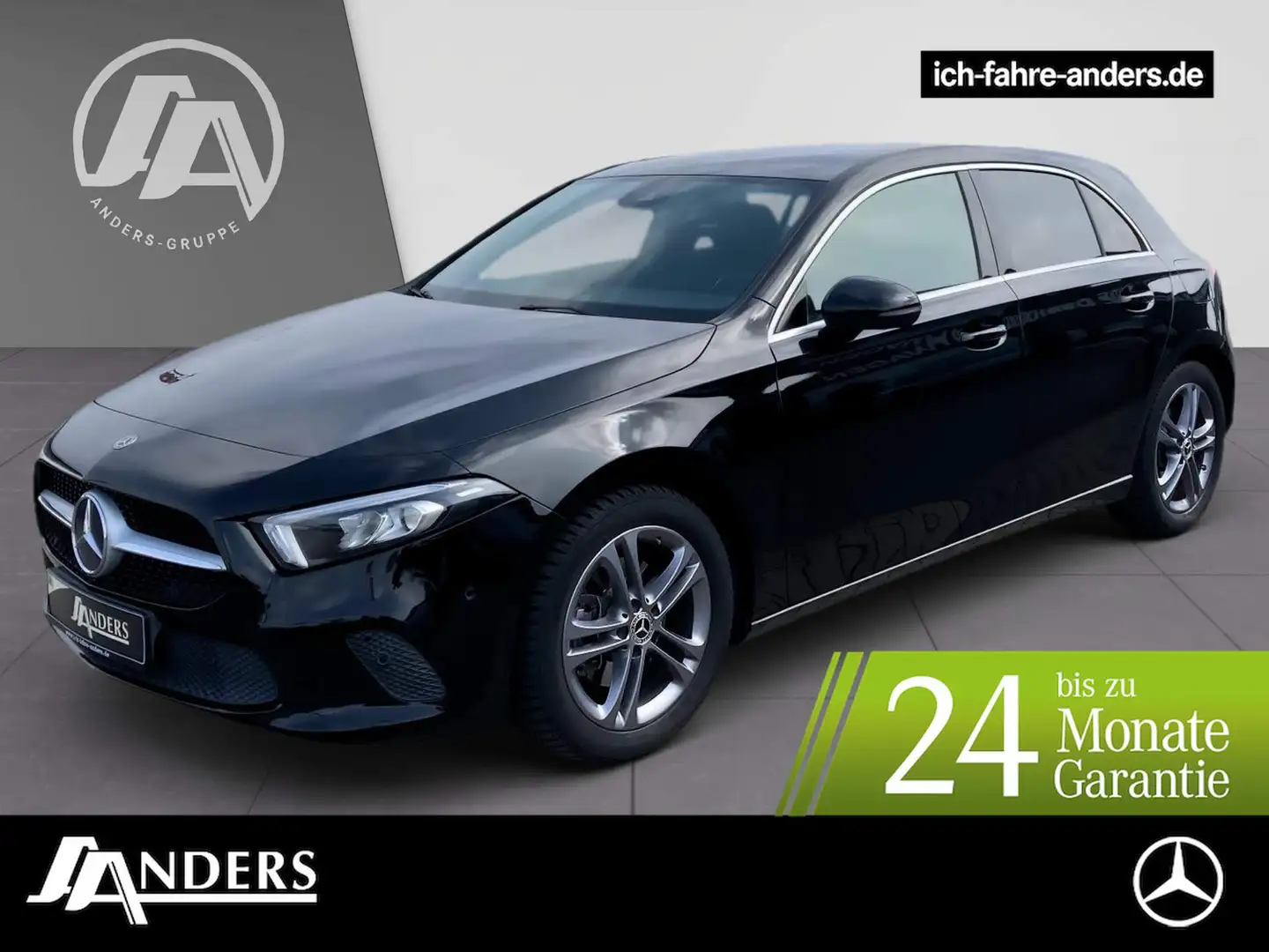 Mercedes-Benz A 200 Progressive+MBUX+SHZ+LED+PDC+Tempomat+BT Schwarz - 1