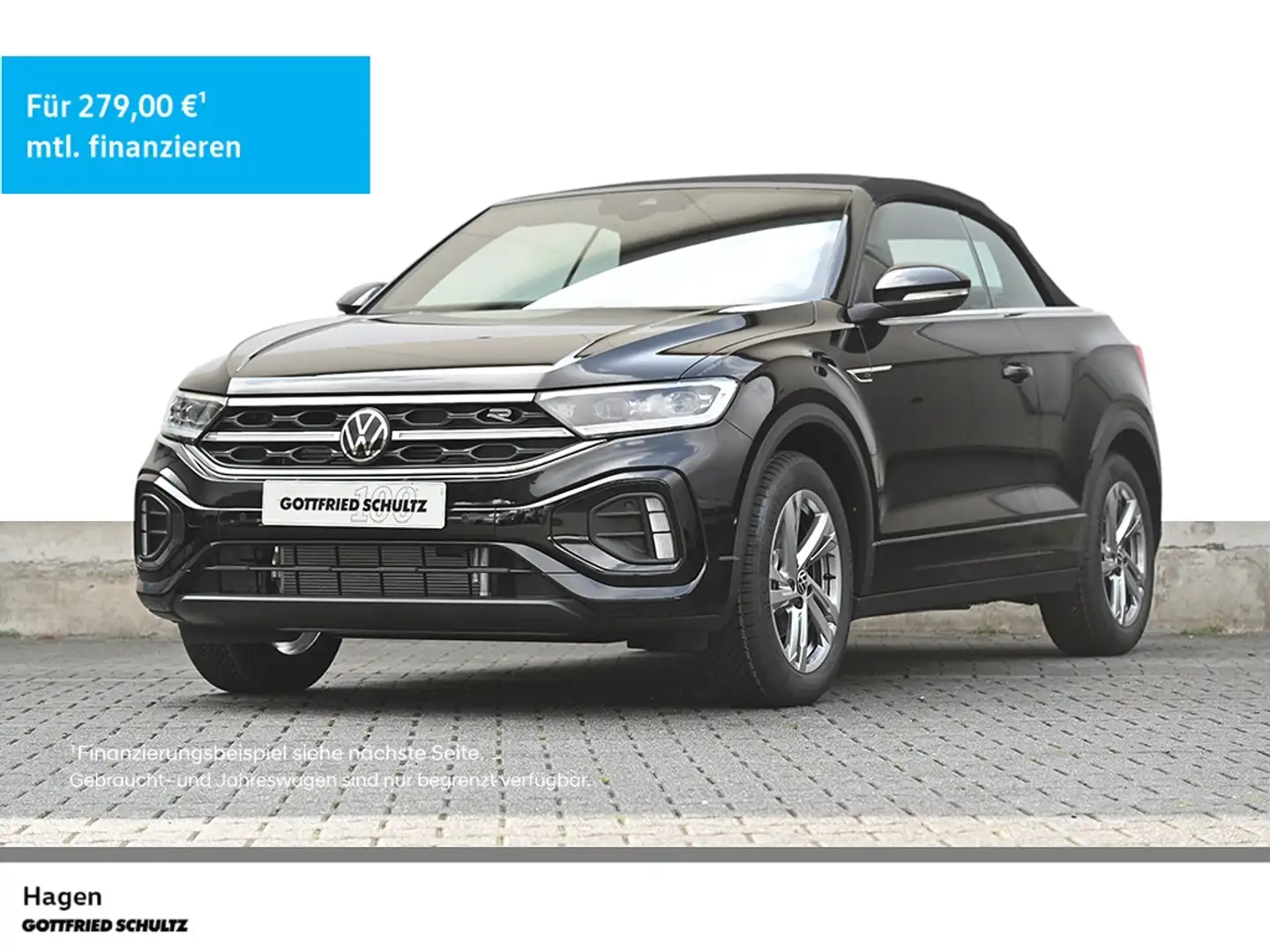Volkswagen T-Roc Cabrio R-Line 1.5 TSI DSG Kamera++Ganzjahresreifen Schwarz - 1
