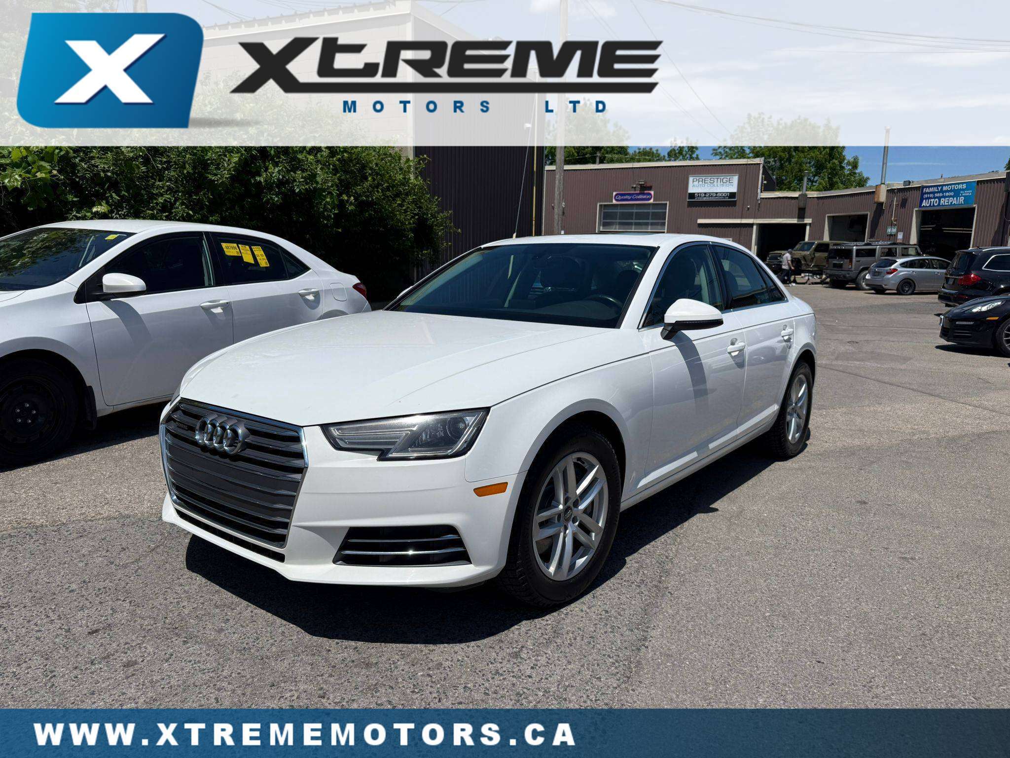White 2017 Audi A4 Sedan Automatic
