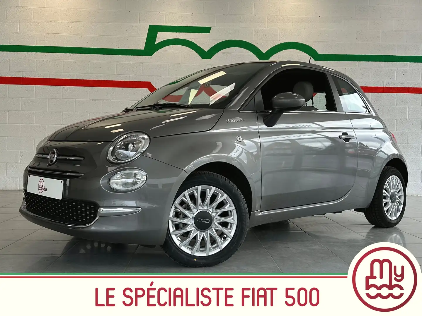 Fiat 500 1.0i MHEV Dolcevita * Toit pano * Clim * Carplay Gris - 1