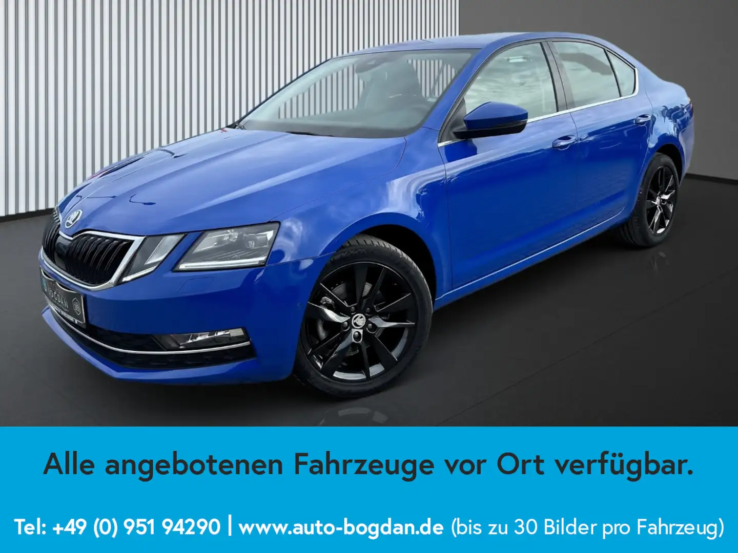 Skoda Octavia Style Automatik LED*Navi*ACC*Teilleder Blau - 2