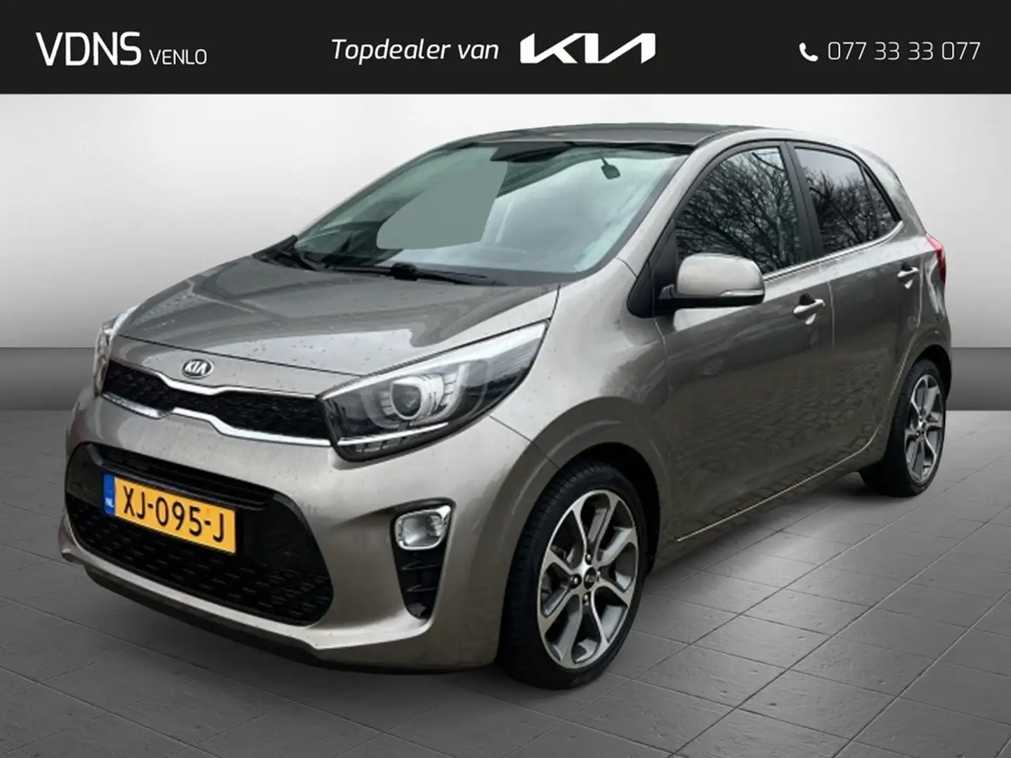 Kia Picanto 1.0 CVVT Design Edition Ledere Bekleding Grijs - 1
