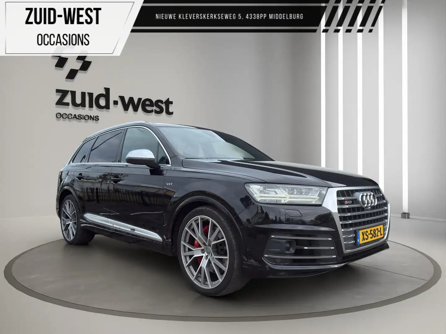 Audi Q7 4.0 TDI SQ7 quattro Pro Line + 7p EX BPM Achterasb Zwart - 1