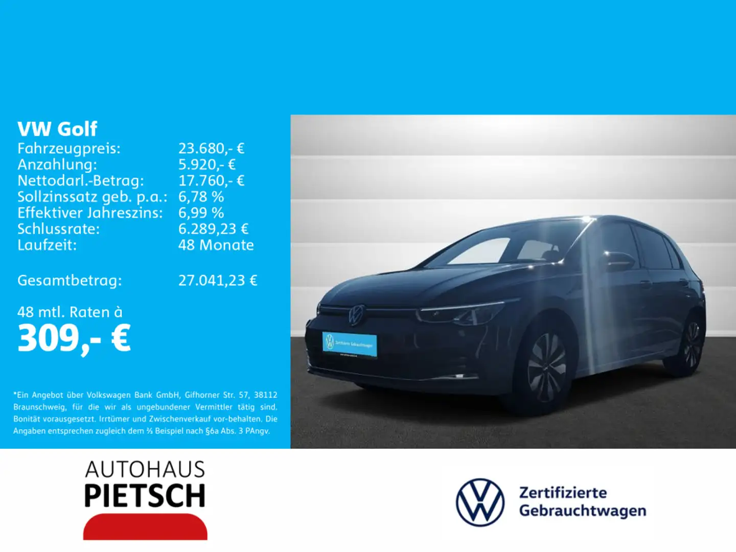 Volkswagen Golf VIII 1.5 TSI Move ACC Navi Dig.Cockpit Grau - 1