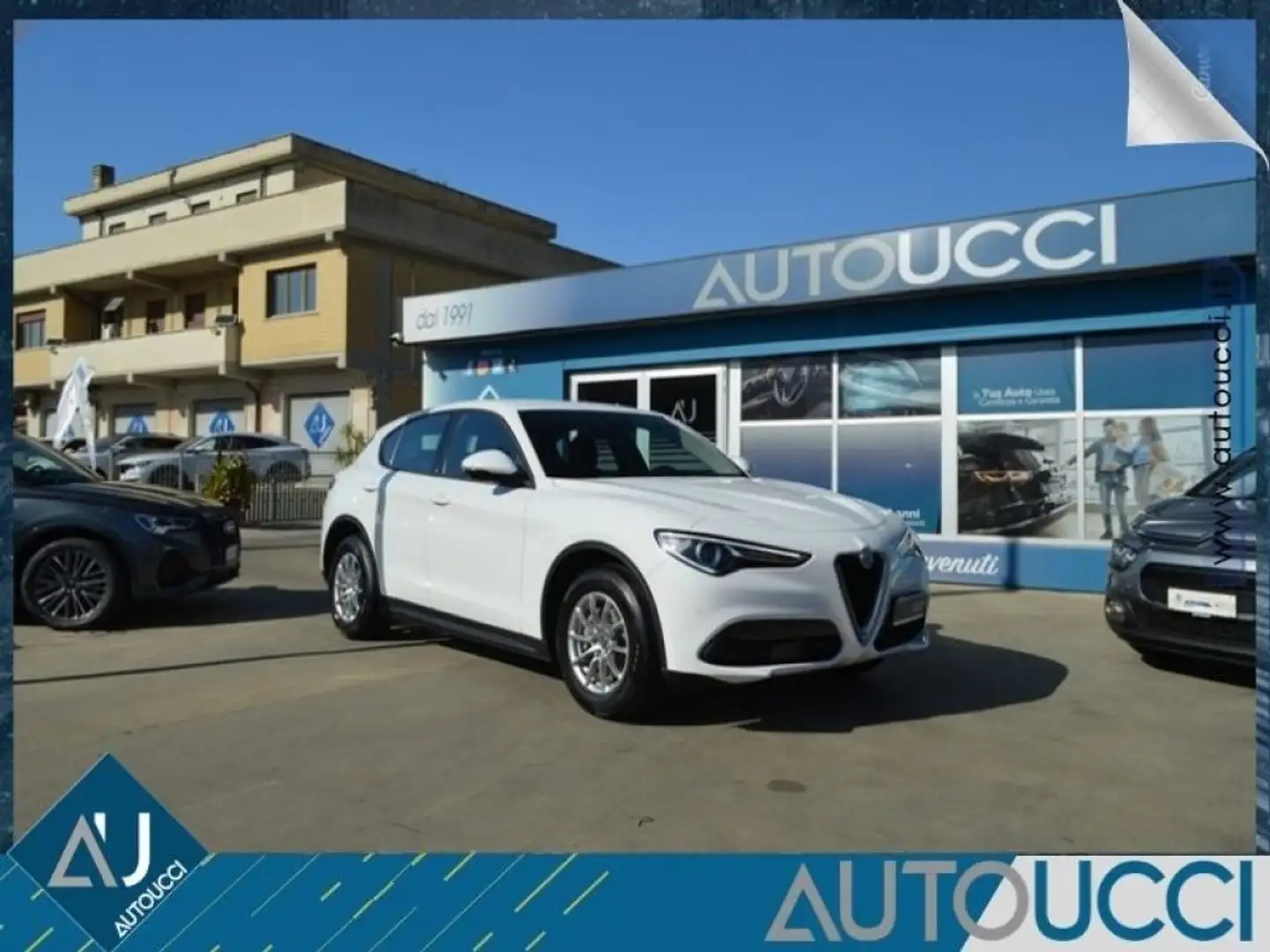 Alfa Romeo Stelvio 2.2 Turbodiesel 190 CV AT8 Q4 Business Bianco - 1