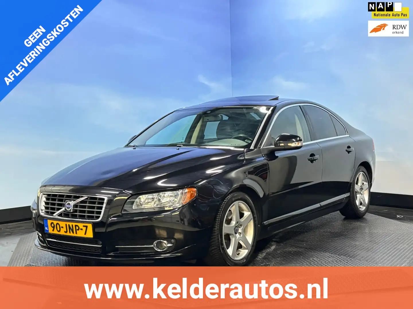 Volvo S80 2.5 T Navi | Clima | Cruise | Leer | Open dak | Dy Schwarz - 1