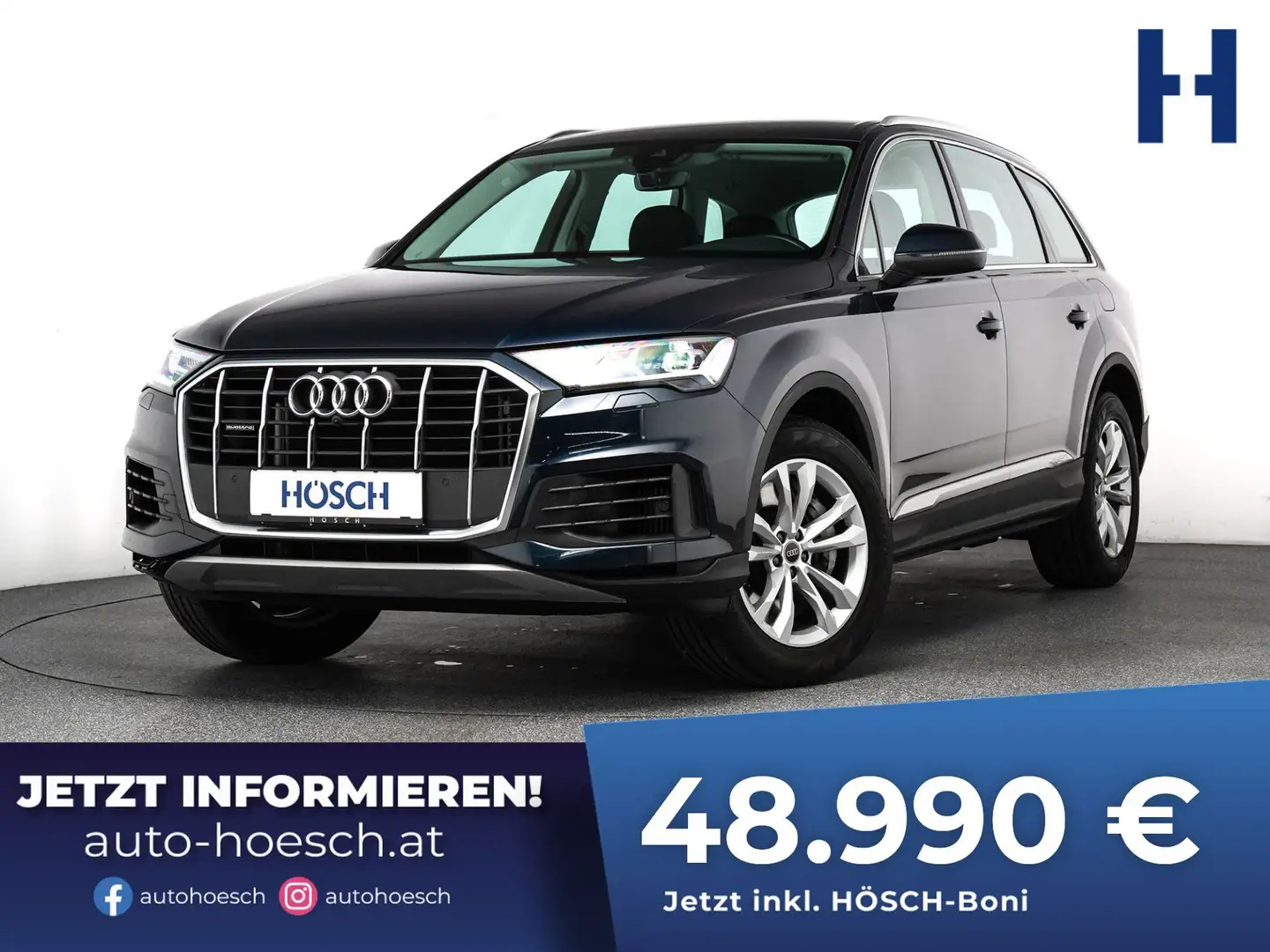 Audi Q7 55 TFSI e quattro 19er LEDER KAMERA VIRTUAL ++ Blau - 1