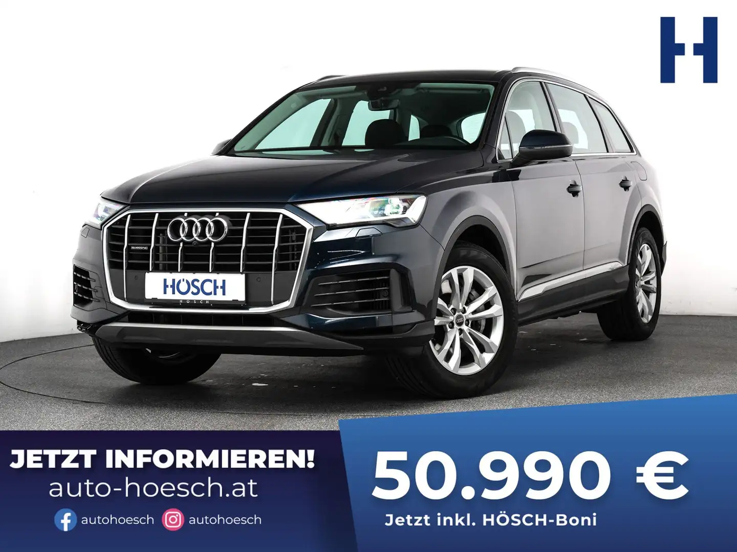 Audi Q7 55 TFSI e quattro 19er LEDER KAMERA VIRTUAL ++ Blau - 1