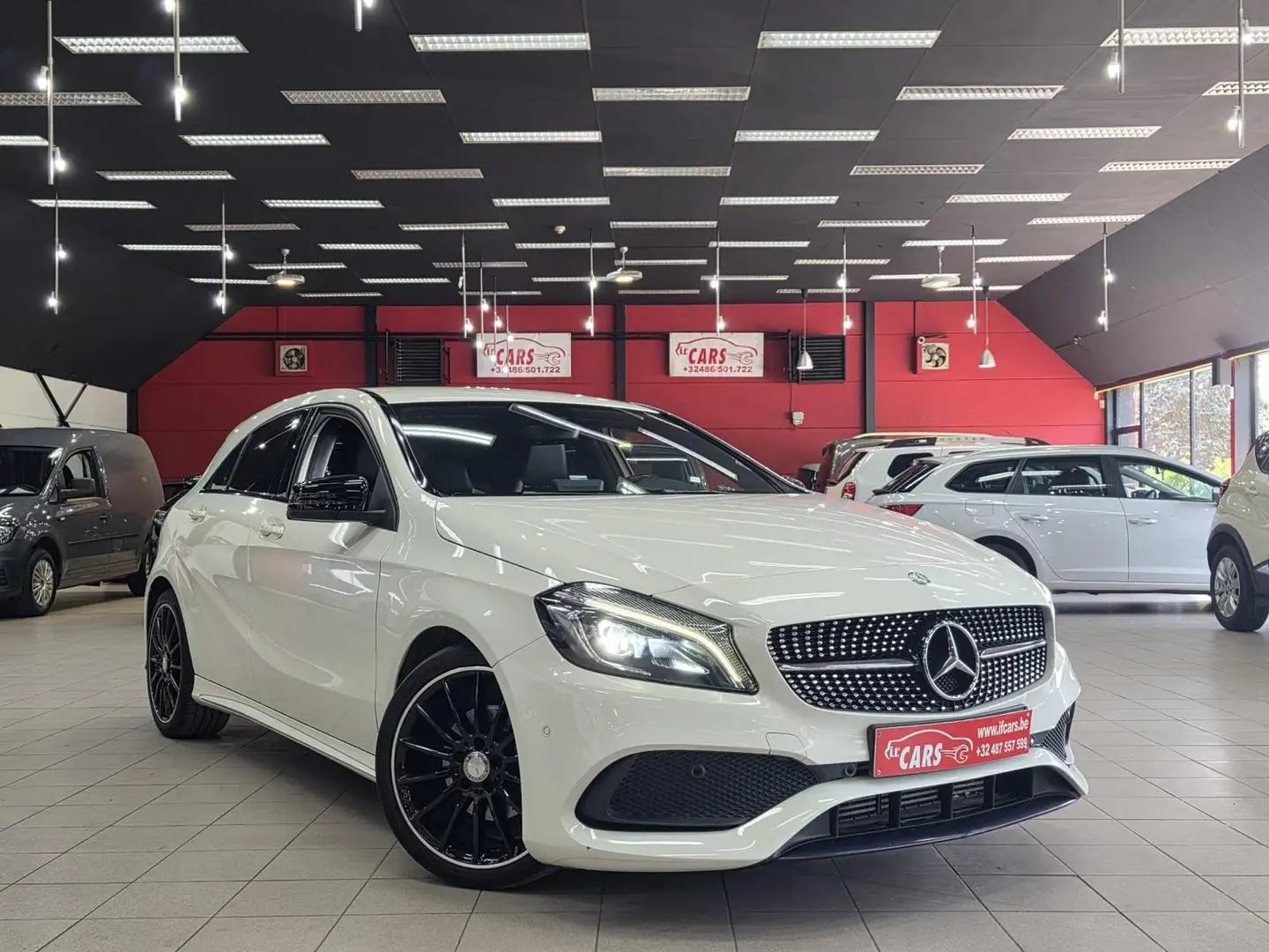 Mercedes-Benz A 160 AMG Line**NAVIGATIE**AMG-PACK**LEDER**80000KM'S** Blanc - 1