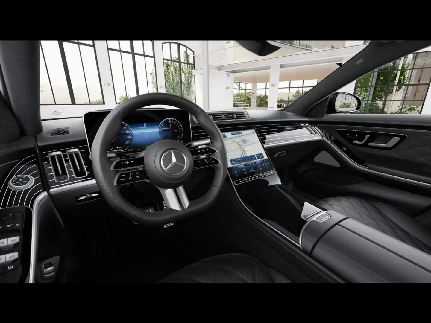 Mercedes-Benz S 580 e Lang AMG Night Panorama Sitzklima 360° Schwarz - 2