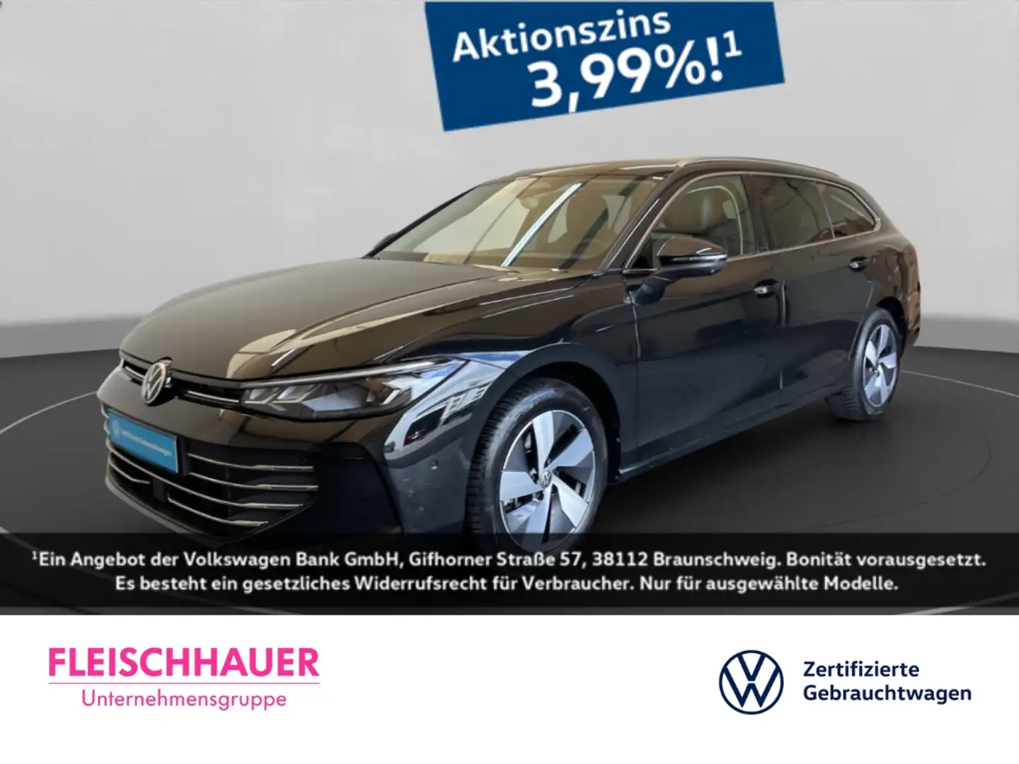Volkswagen Passat 1.5 eTSI Business AHK Navi VC LED ACC  Area View Schwarz - 1