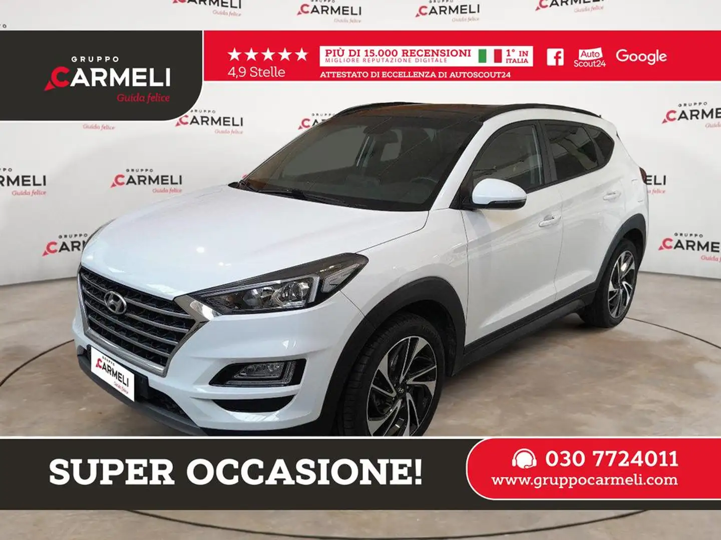 Hyundai TUCSON 1.6 crdi Xprime 2wd 136cv dct Weiß - 1