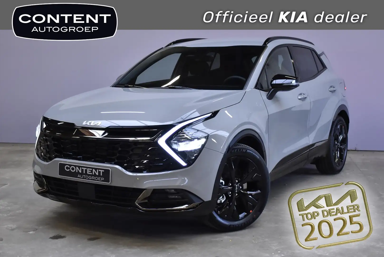 Kia Sportage 1.6 T-GDi 150pk Mild Hybrid DCT7 Dark Edition Gris - 1