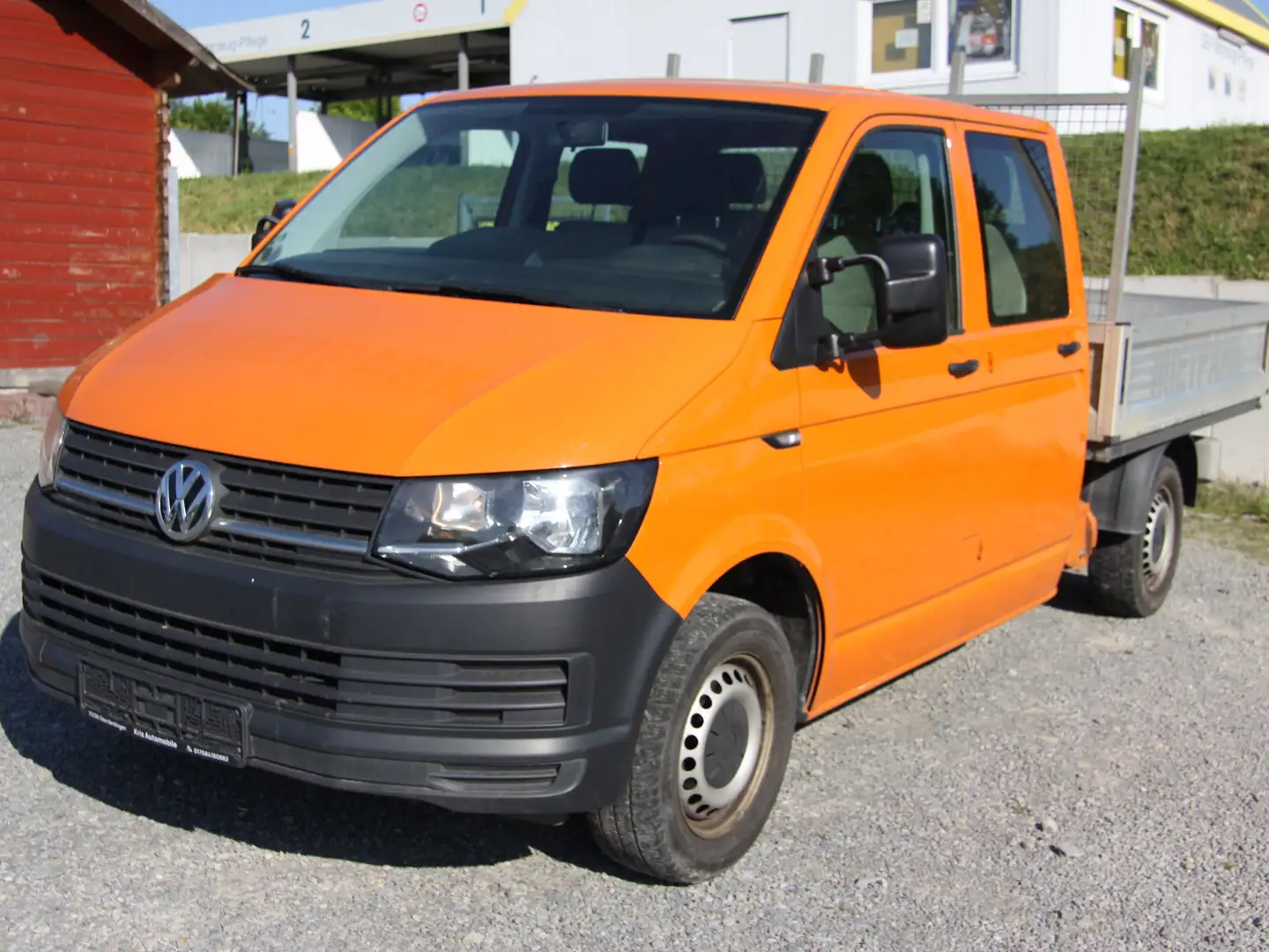 Volkswagen T6 Transporter 2.0 TDI Pritsche DoKa *AHK*Klima* Orange - 2