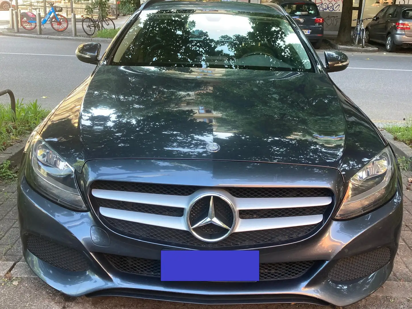 Mercedes-Benz C 180 SW d (bt) Business auto Grigio - 1