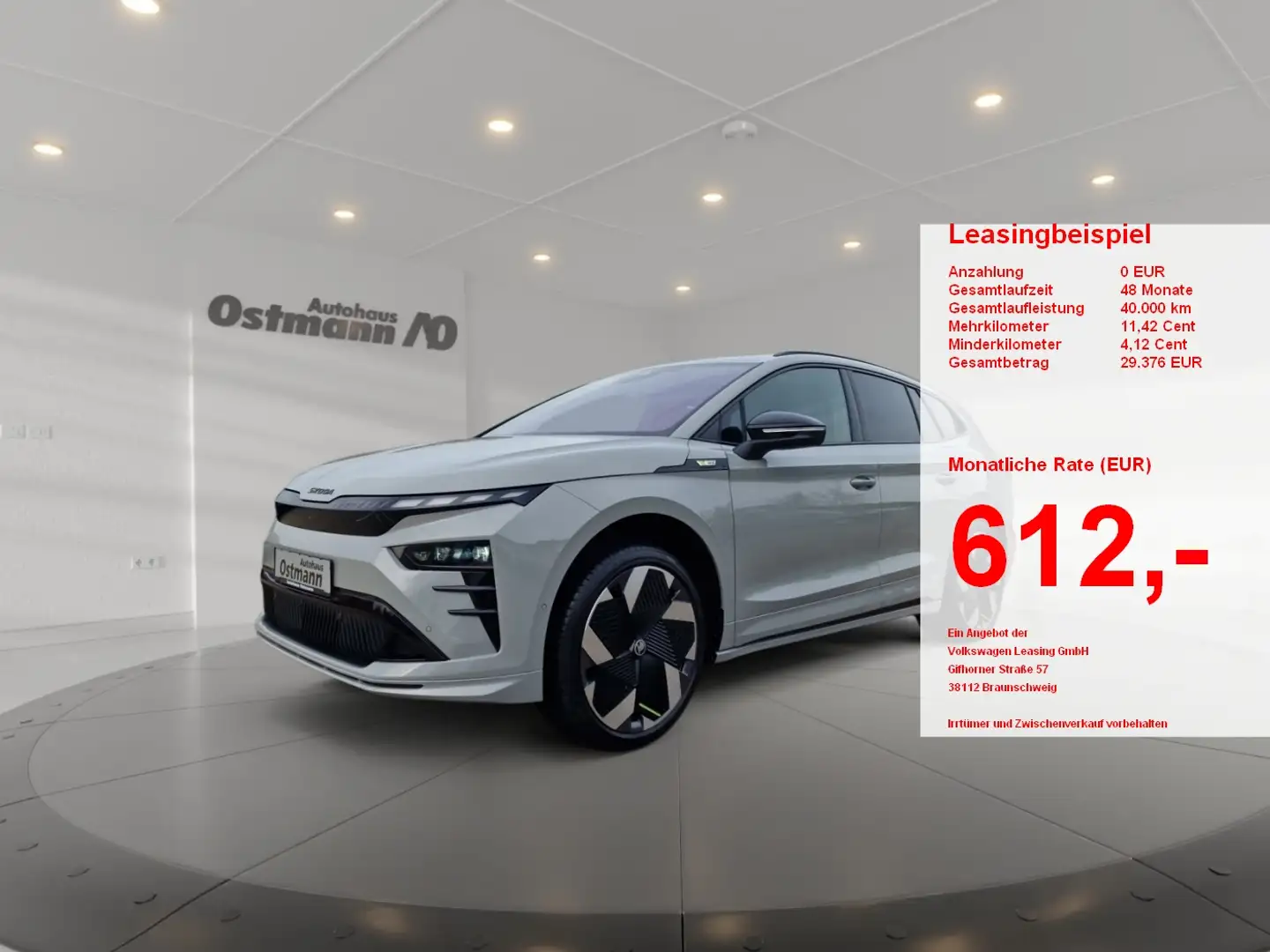 Skoda Enyaq RS Lounge AHK ACC HUD MATRIX PANO 4xSHZ Grau - 1