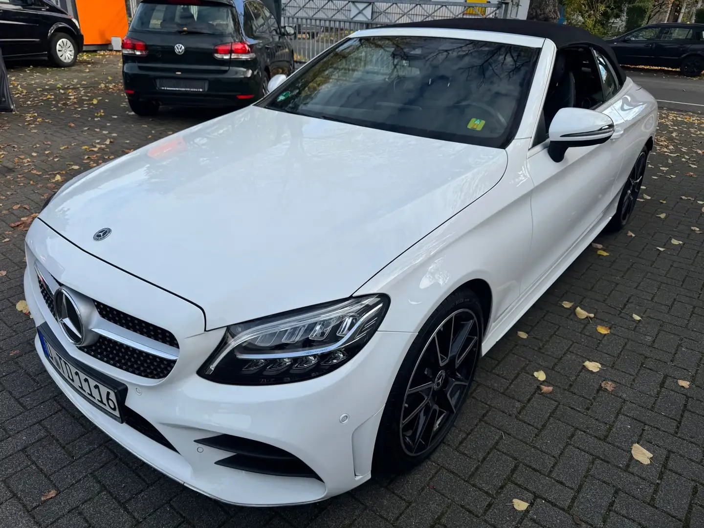 Mercedes-Benz C 200 C 200 Cabrio AMG Hybrid erst 36 TKM VollLeder 1.Hd Weiß - 1