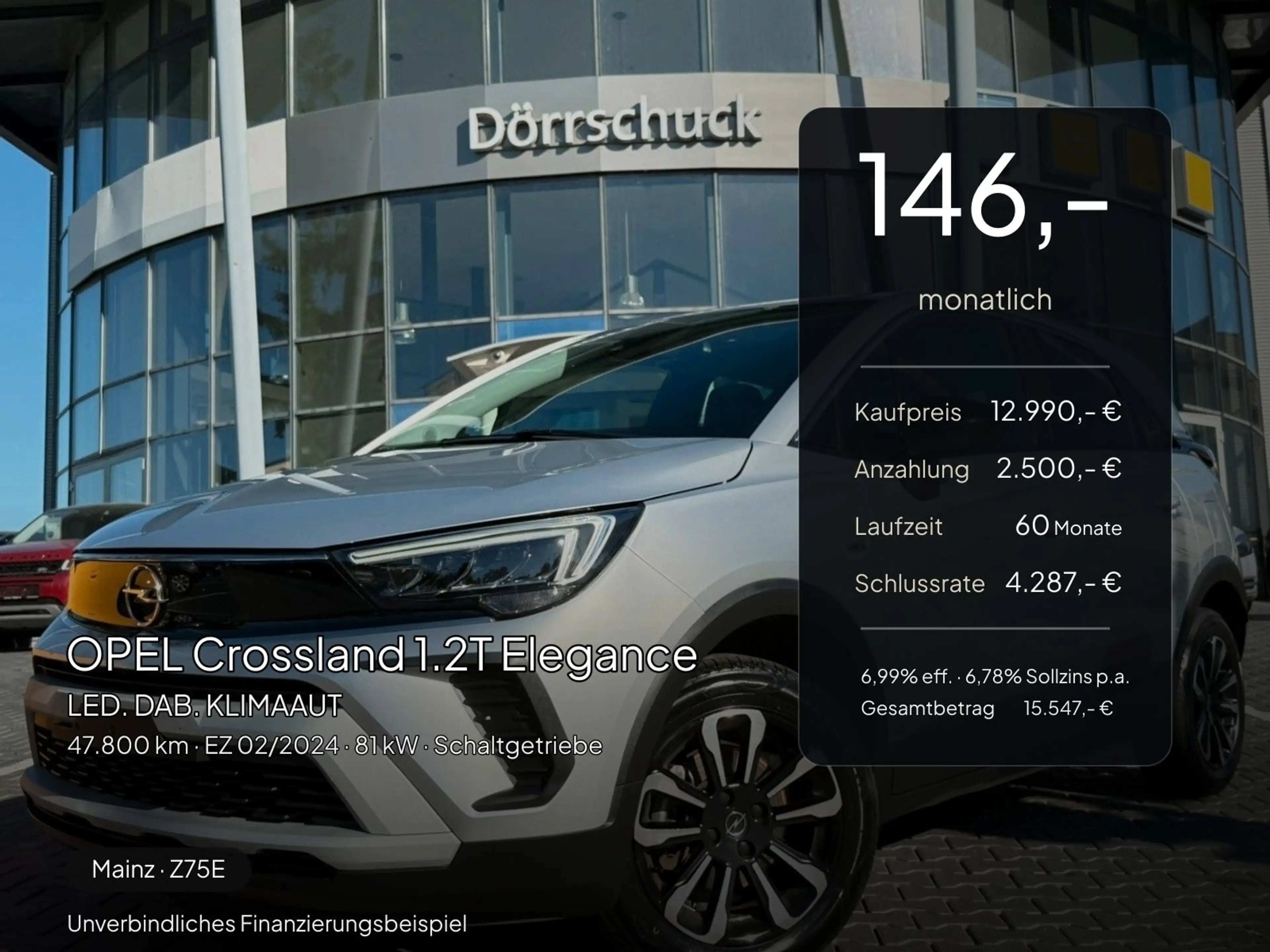 Opel Crossland X Crossland 1.2T Elegance. LED. DAB. KLIMAAUT — photo 2