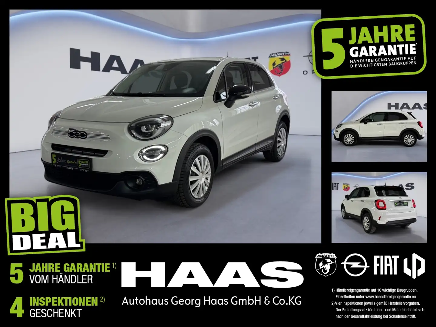 Fiat 500X 1.5 GSE Mild-Hybrid Klimaautomatik uvm Blanc - 1