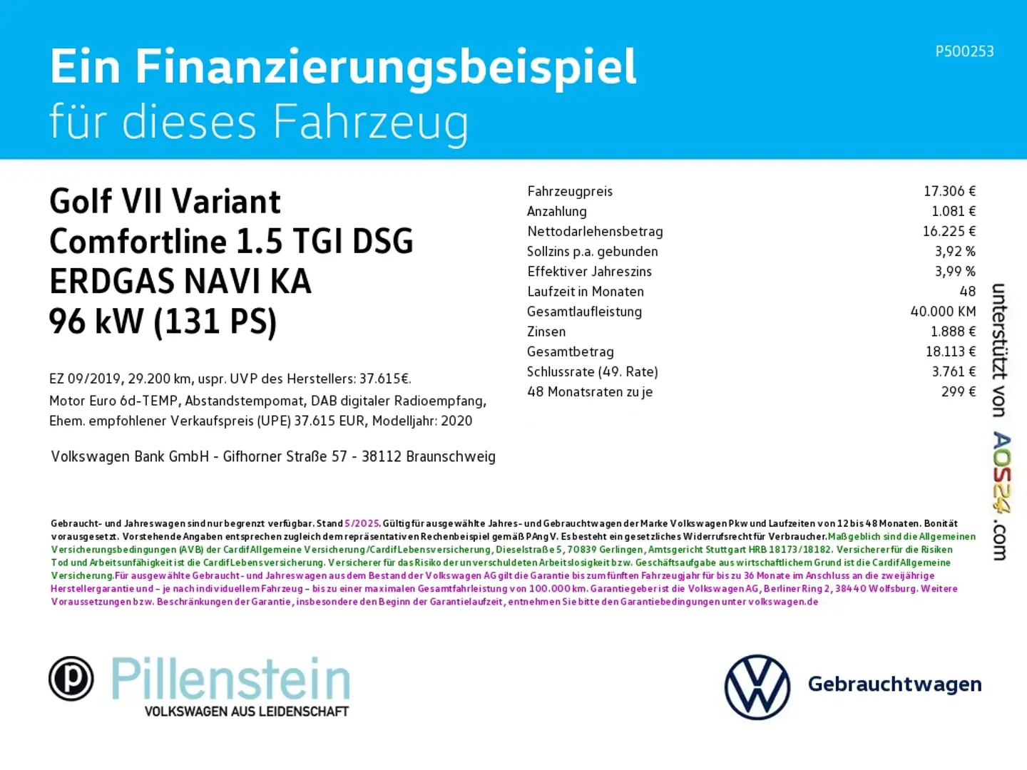 Volkswagen Golf VII Variant Comfortline 1.5 TGI DSG ERDGAS NAVI KA Silber - 2