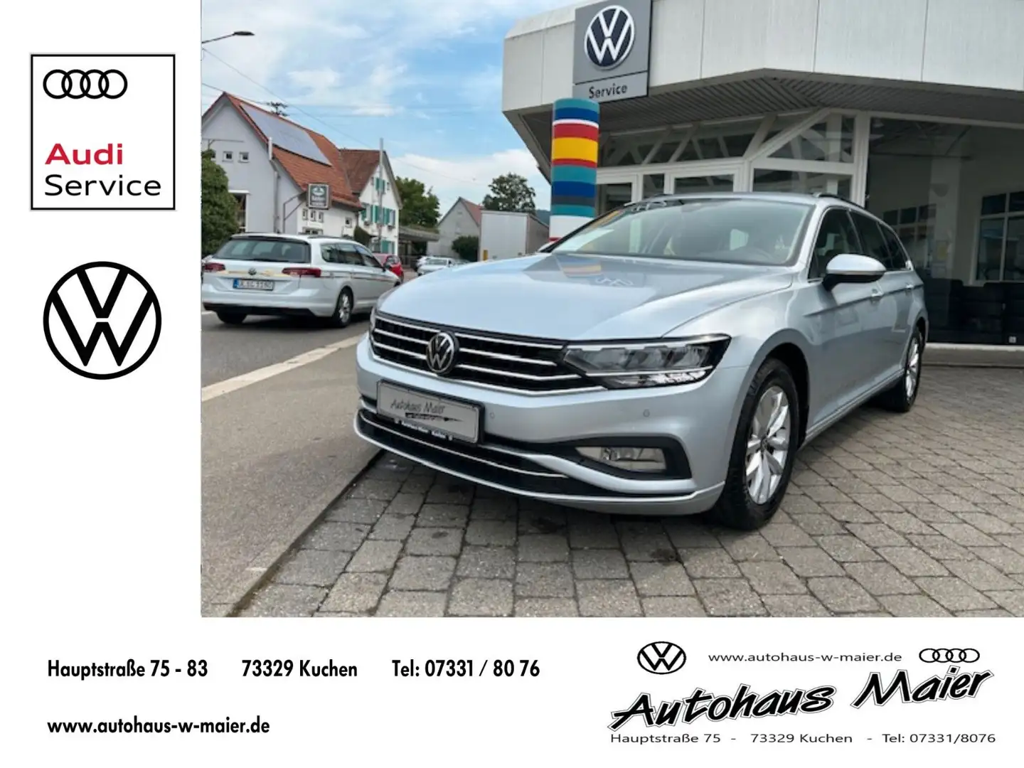 Volkswagen Passat Variant 2.0 TDI DSG Business/NAV/AHK/RFK Plateado - 1