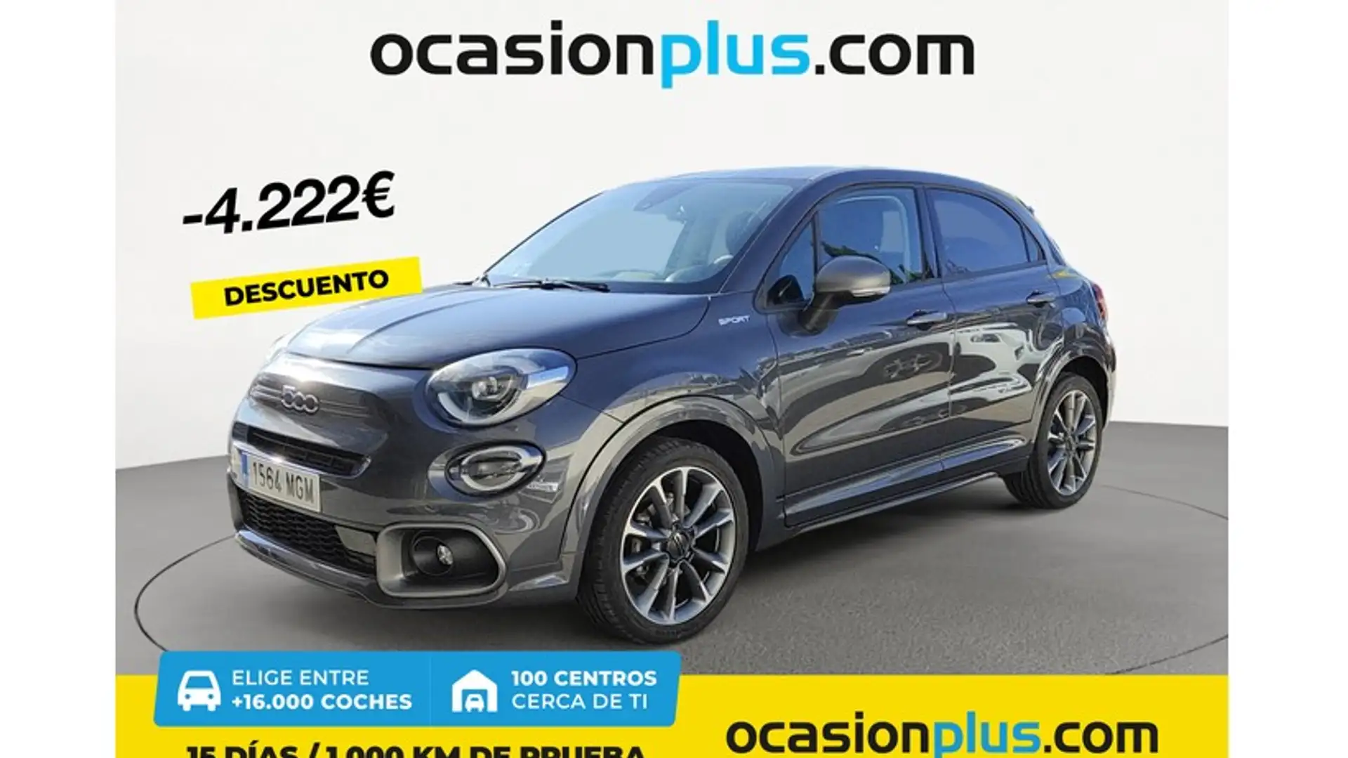 Fiat 500X 1.0 Firefly S&S Sport Gris - 1