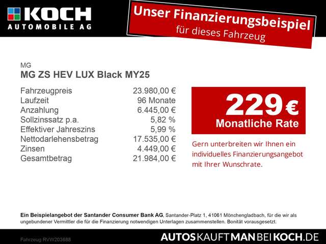 MG ZS MG ZS HEV LUX ACC 360 SHZ MY25