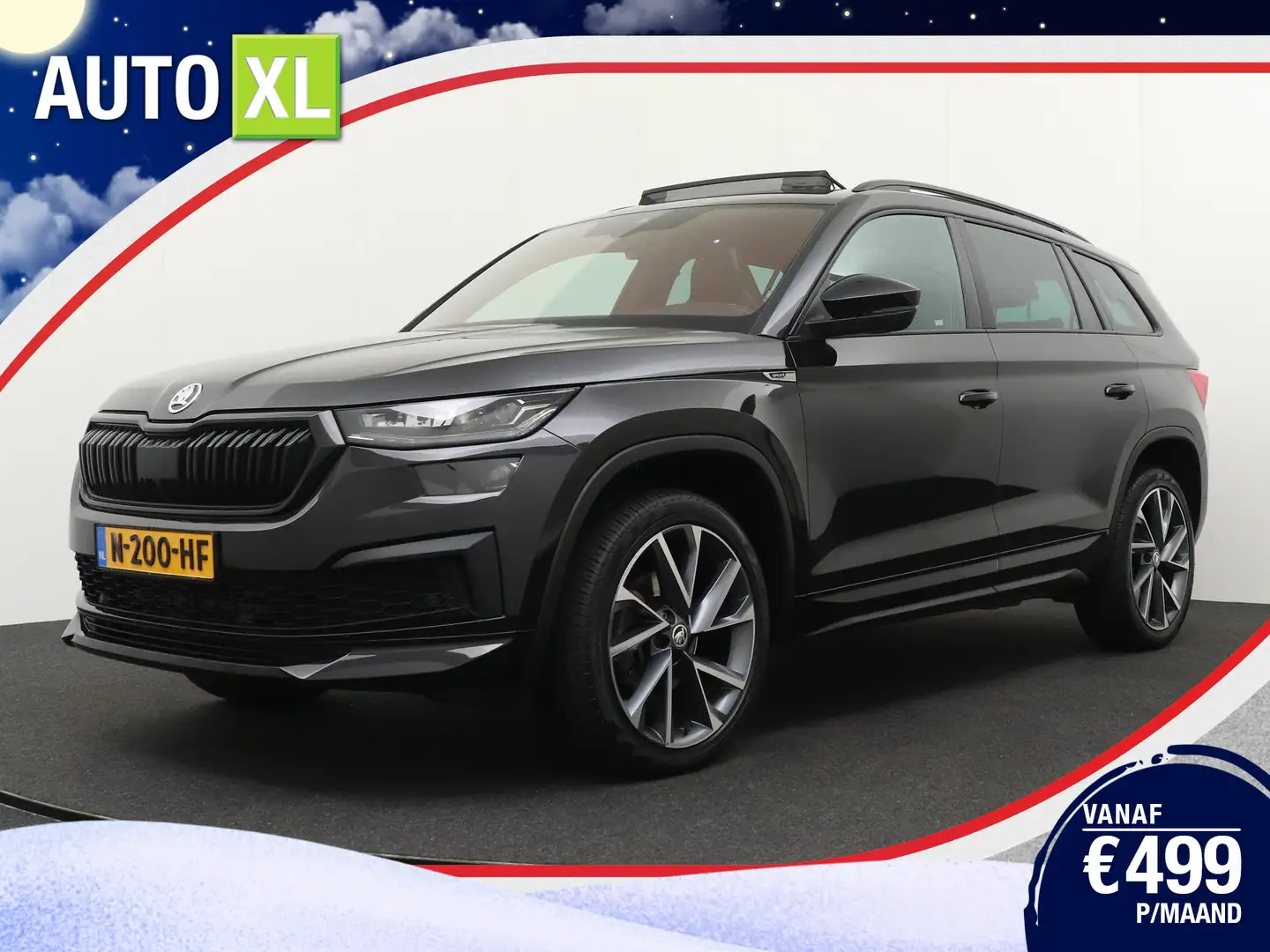 Skoda Kodiaq 1.5 TSI Sportline 7-Pers Pano-dak RS/Sportleer Ele Schwarz - 1