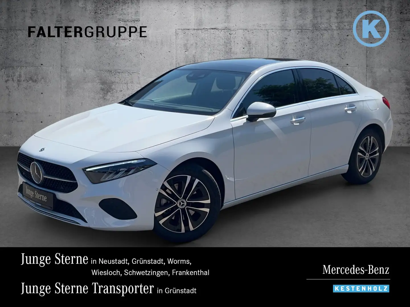 Mercedes-Benz A 200 A 200 Limo PROGRESSIVE+AHK+DISTRO+PANO+KAM+KEYL Weiß - 1