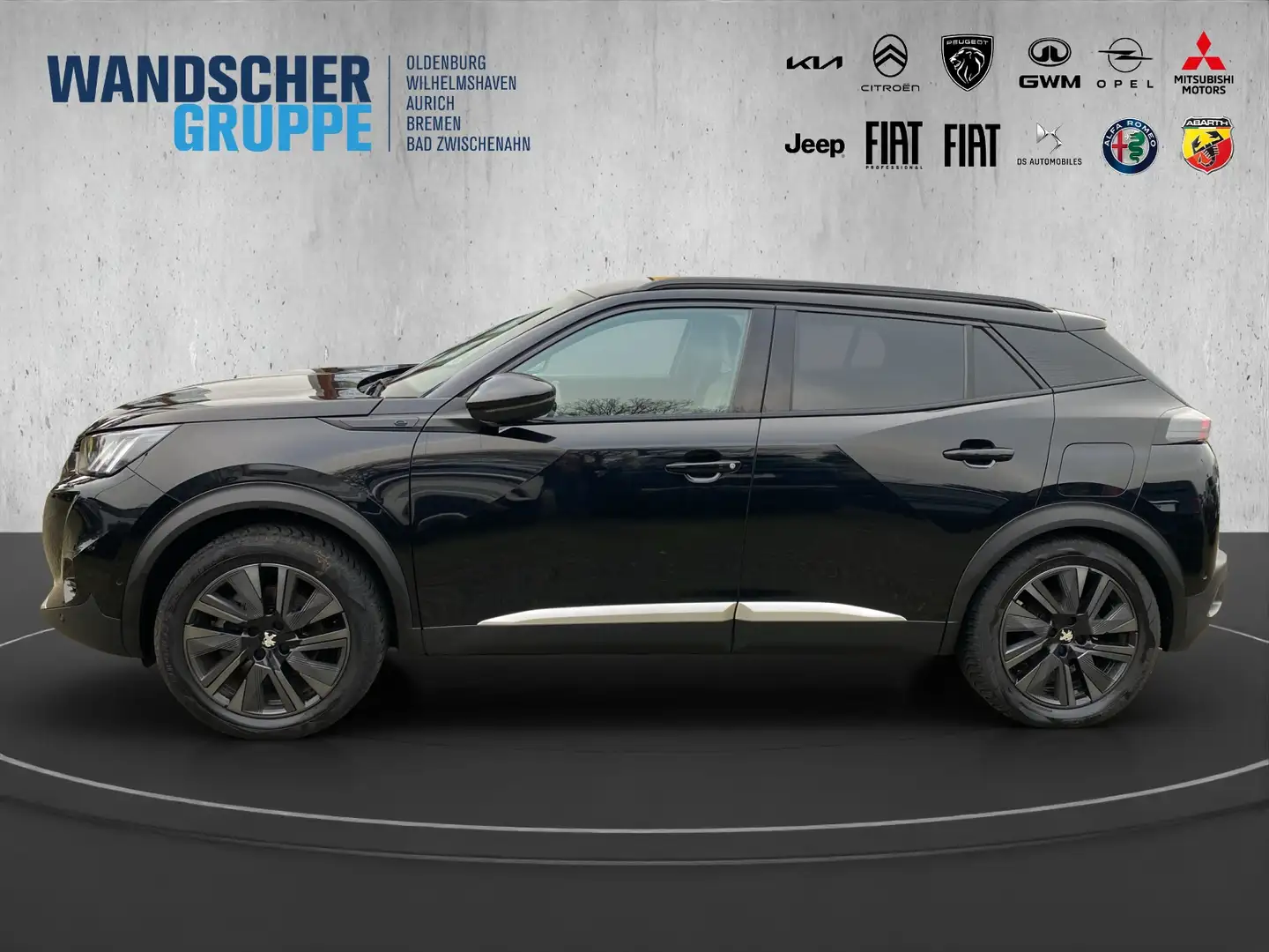 Peugeot 2008 GT Elektro 136 +Navi+Kam. Schwarz - 2