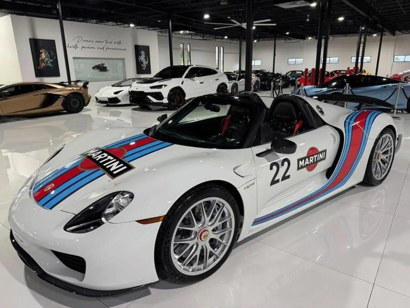 Porsche 918 SPYDER WEISSACH V8 652KW(887PS) "MARTINI RACING" Bílá - 1