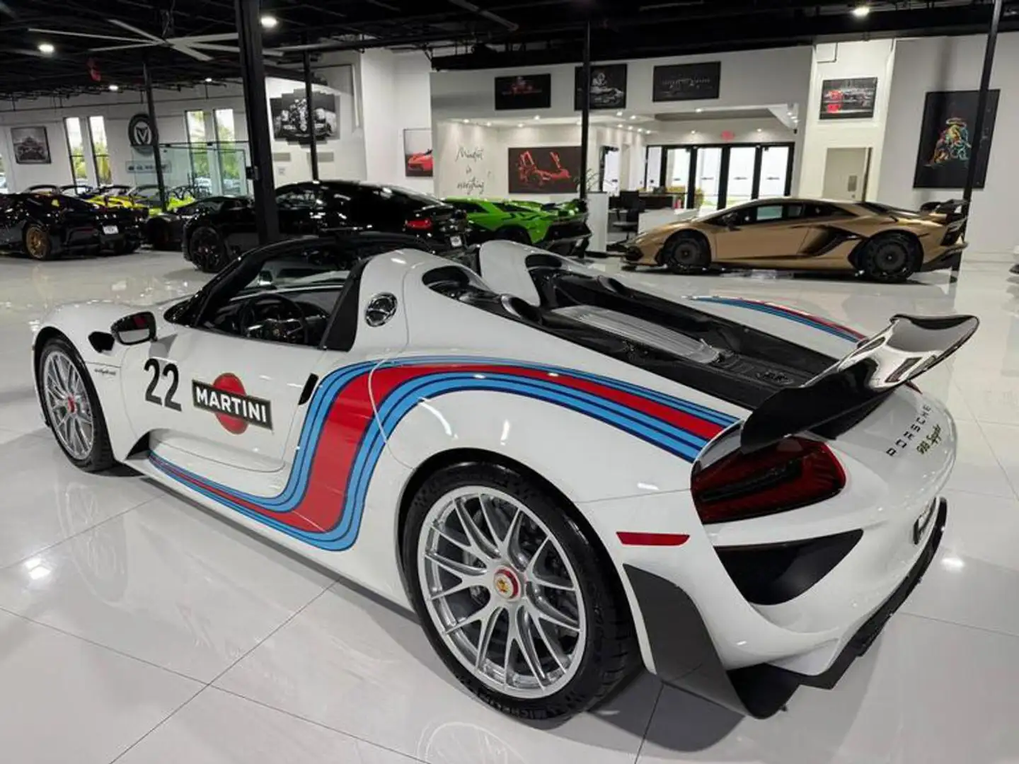 Porsche Sonstige Other 918 SPYDER WEISSACH V8 652KW(887PS) MARTINI Weiß - 2
